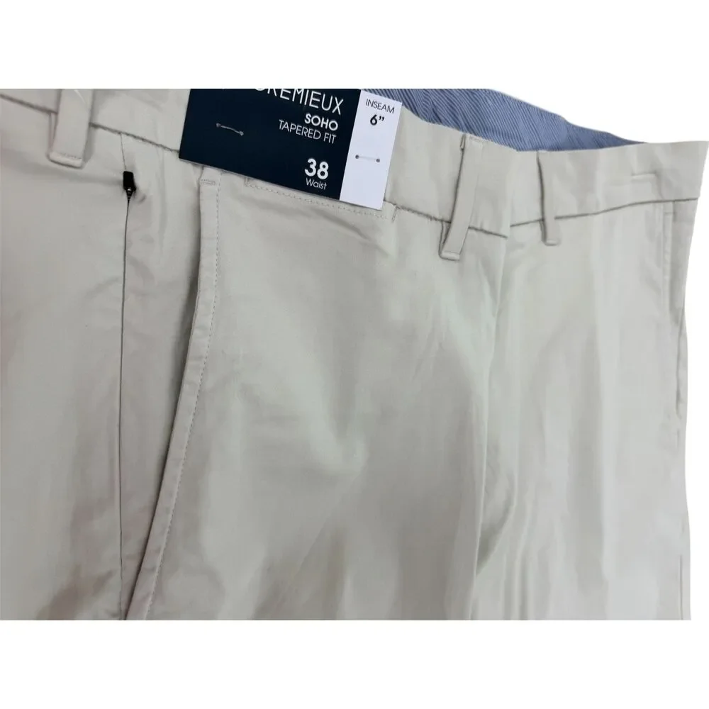 Cremieux Men's Classic Cream Shorts Size 38 NWT Brand New With Tags